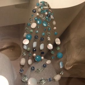 Layered bead necklace